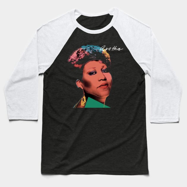 Aretha Baseball T-Shirt by Notabo_a